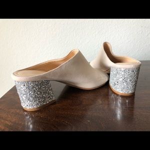 Ivanka trump suede glitter heel